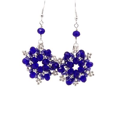 Handgemaakte Snowflake oorbellen verkrijgbaar bij www.jewlzbyjenny.nl