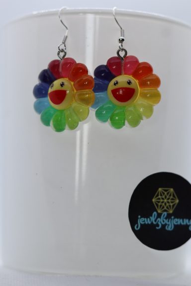 Regenboog Zonnebloem Happy